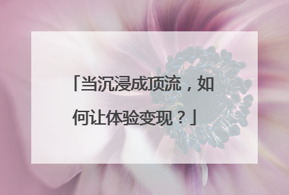 当沉浸成顶流，如何让体验变现？
