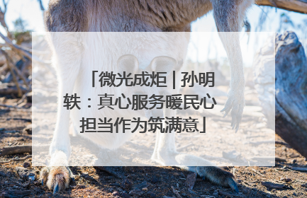 微光成炬 | 孙明轶：真心服务暖民心 担当作为筑满意