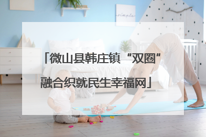 微山县韩庄镇“双圈”融合织就民生幸福网