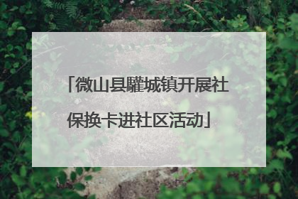 微山县驩城镇开展社保换卡进社区活动