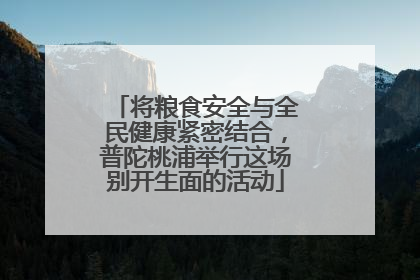 将粮食安全与全民健康紧密结合，普陀桃浦举行这场别开生面的活动