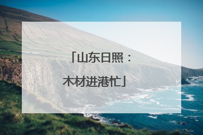 山东日照：木材进港忙