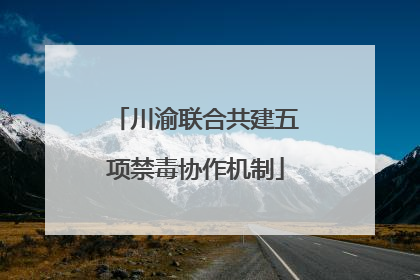 川渝联合共建五项禁毒协作机制