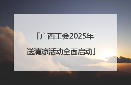 广西工会2025年送清凉活动全面启动