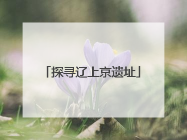 探寻辽上京遗址