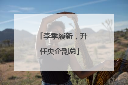 李季履新，升任央企副总