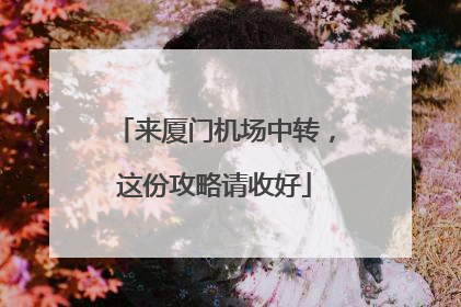 来厦门机场中转，这份攻略请收好