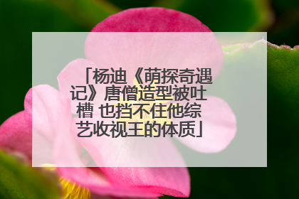 杨迪《萌探奇遇记》唐僧造型被吐槽 也挡不住他综艺收视王的体质