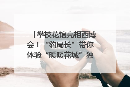 攀枝花馆亮相西博会！“豹局长”带你体验“暖暖花城”独特魅力｜西博视界