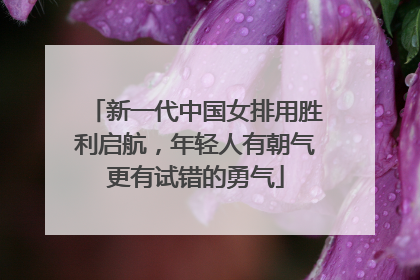 新一代中国女排用胜利启航，年轻人有朝气更有试错的勇气