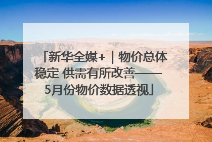 新华全媒+｜物价总体稳定 供需有所改善——5月份物价数据透视