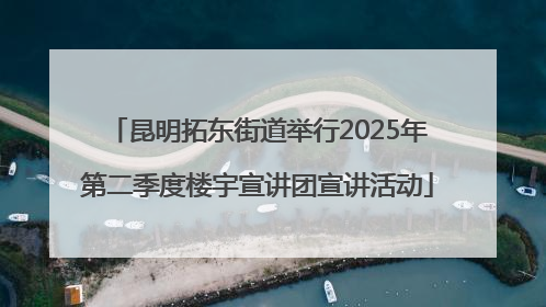 昆明拓东街道举行2025年第二季度楼宇宣讲团宣讲活动