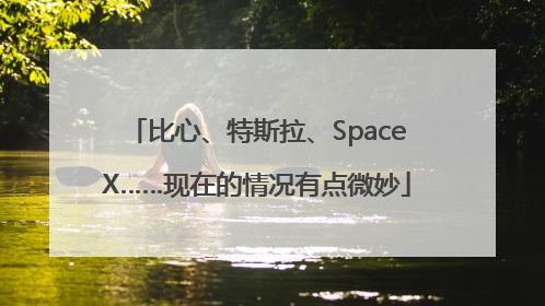 比心、特斯拉、SpaceX……现在的情况有点微妙