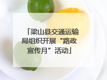 梁山县交通运输局组织开展“路政宣传月”活动