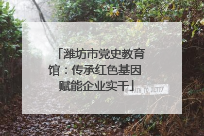 潍坊市党史教育馆：传承红色基因 赋能企业实干