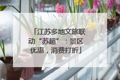 江苏多地文旅联动“苏超”：景区优惠，消费打折