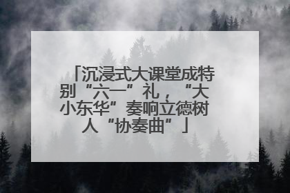 沉浸式大课堂成特别“六一”礼，“大小东华”奏响立德树人“协奏曲”