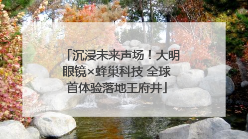 沉浸未来声场！大明眼镜×蜂巢科技 全球首体验落地王府井