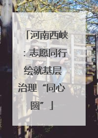 河南西峡：志愿同行 绘就基层治理“同心圆”