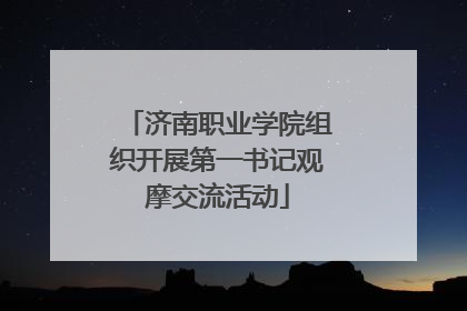 济南职业学院组织开展第一书记观摩交流活动