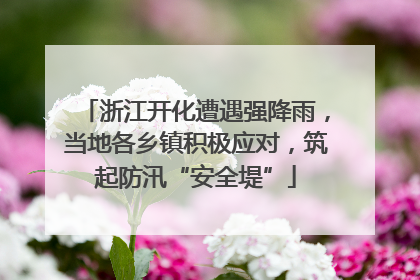 浙江开化遭遇强降雨，当地各乡镇积极应对，筑起防汛“安全堤”