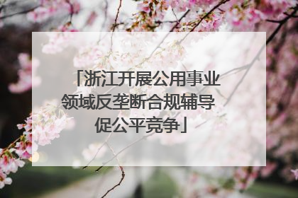 浙江开展公用事业领域反垄断合规辅导 促公平竞争