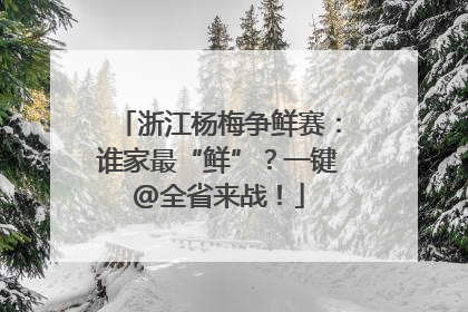浙江杨梅争鲜赛：谁家最“鲜”？一键@全省来战！