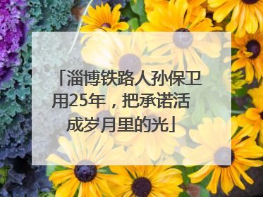 淄博铁路人孙保卫用25年，把承诺活成岁月里的光