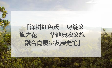深耕红色沃土 尽绽文旅之花——华池县农文旅融合高质量发展走笔