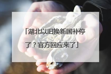 湖北以旧换新国补停了？官方回应来了