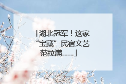 湖北冠军！这家“宝藏”民宿文艺范拉满……