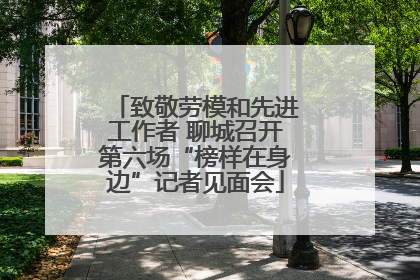 致敬劳模和先进工作者 聊城召开第六场“榜样在身边”记者见面会