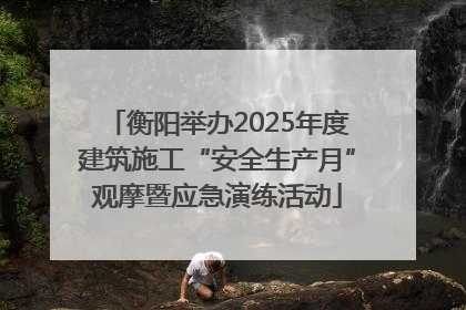 衡阳举办2025年度建筑施工“安全生产月”观摩暨应急演练活动