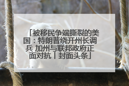 被移民争端撕裂的美国：特朗普绕开州长调兵 加州与联邦政府正面对抗丨封面头条