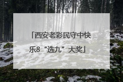 西安老彩民守中快乐8“选九”大奖