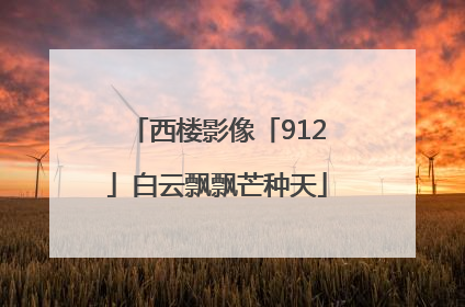 西楼影像「912」白云飘飘芒种天