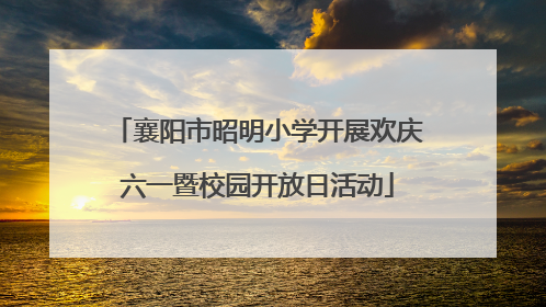 襄阳市昭明小学开展欢庆六一暨校园开放日活动