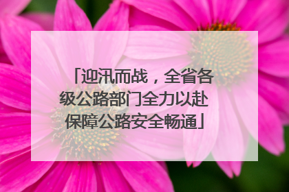 迎汛而战，全省各级公路部门全力以赴保障公路安全畅通
