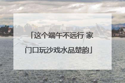 这个端午不远行 家门口玩沙戏水品楚韵