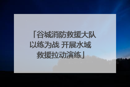 谷城消防救援大队以练为战 开展水域救援拉动演练