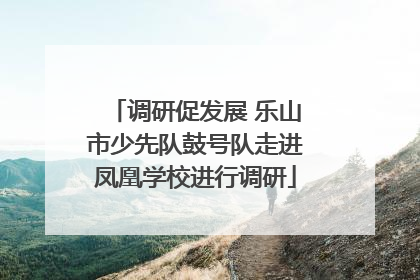 调研促发展 乐山市少先队鼓号队走进凤凰学校进行调研