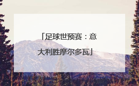 足球世预赛：意大利胜摩尔多瓦