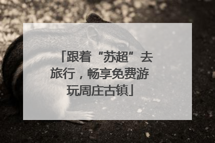 跟着“苏超”去旅行，畅享免费游玩周庄古镇