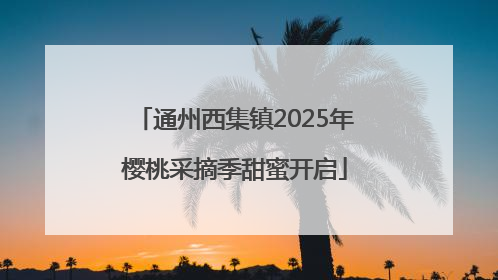 通州西集镇2025年樱桃采摘季甜蜜开启