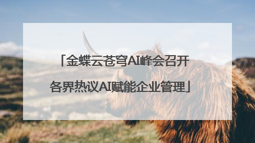 金蝶云苍穹AI峰会召开 各界热议AI赋能企业管理