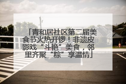 青和居社区第二届美食节火热开锣！非遗皮影戏“斗艳”美食，邻里齐聚“粽”享温情
