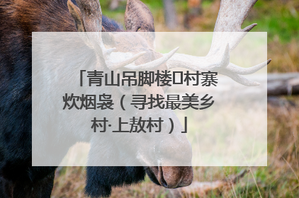 青山吊脚楼 村寨炊烟袅（寻找最美乡村·上敖村）