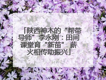 陕西神木的“帮带导师”李永刚：田间课堂育“新苗” 薪火相传助振兴