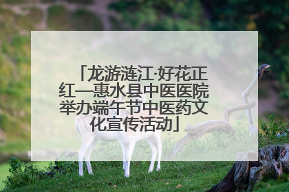 龙游涟江·好花正红—惠水县中医医院举办端午节中医药文化宣传活动