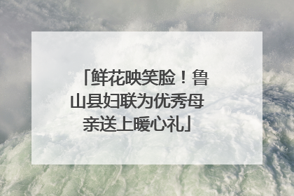 鲜花映笑脸！鲁山县妇联为优秀母亲送上暖心礼